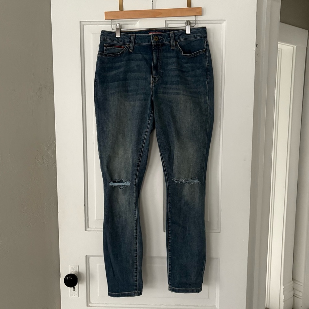 Tommy Hilfiger High Rise Skinny Ankle Jeans Size 8